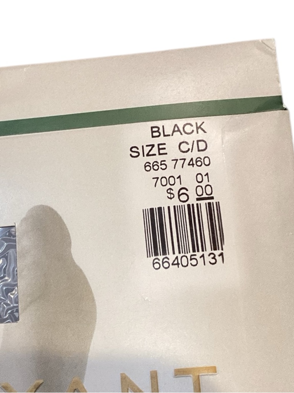 Lane Bryant Black Silky Sheer Control Top Pantyhose Plus Size C/D - Picture 3 of 6